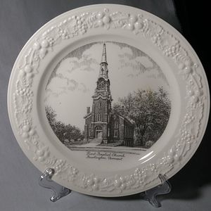 First Baptist Church Burlington Vermont Plate